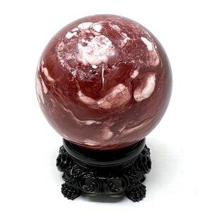 Red Jasper sphere crystal gem druzy jewel stone rock carving natural